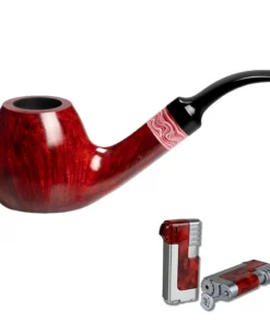 Vauen Pfeife Standpfeife Rose 8379 + Necuma Pfeifenfeuerzeug