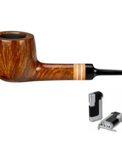 Vauen Pfeife * BRASS 2309 + Necuma Pfeifenfeuerzeug
