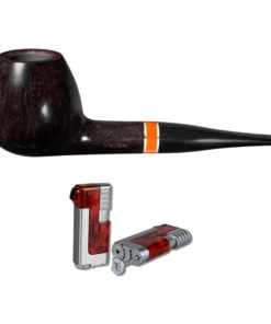 Vauen Pfeife Flame 2031 + Winjet Pfeifenfeuerzeug