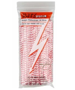 Pfeifenreiniger Blitz rot/weiß