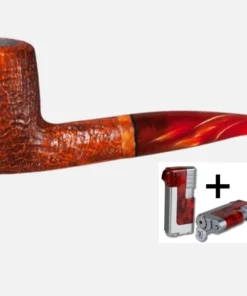 Vauen Pfeife Leopold 5168 + Necuma Pfeifenfeuerzeug
