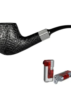 Vauen Pfeife * Hippo 5861 + Necuma Pfeifenfeuerzeug