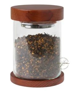 Tabaktopf Guy Janot Glas/Rotbuche für 200g