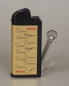 IMCO Pfeifenfeuerzeug Chic 4 Pipe Flint Pfeifenbesteck gold Logo