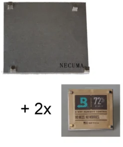 Necuma Halterung für 2 Wegebefeuchter + 2 Stück Boveda 72% 8 Gramm