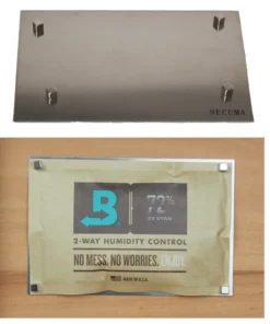 Necuma Halterung für 2 Wegebefeuchter + 1 Stück Boveda 72% 60 Gramm