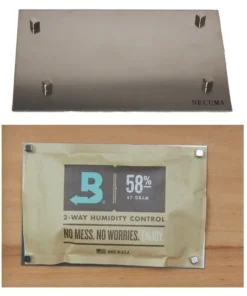 Necuma Halterung für 2 Wegebefeuchter + 1 Stück Boveda 58% 67 Gramm