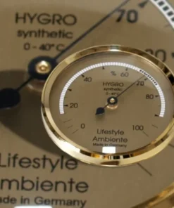 Lifestyle-Ambiente Profi-Haarhygrometer gold-klein
