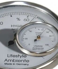 Lifestyle-Ambiente Profi-Haarhygrometer silber-klein