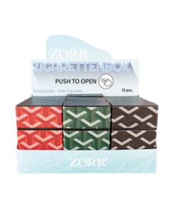 ZORR Zigarettenbox PU push open, sortiert
