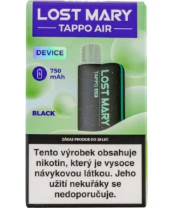 E-Zigarette Lost Mary TAPPO Air – baterie 750 mAh – Black