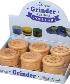 Grinder Holz hell,sort Designs 3tlg. Ø55mm/H45mm