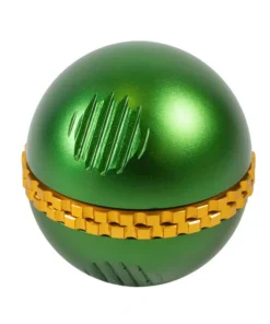 Grinder Alu „Kugel“ grün/gold 4-tlg. Ø 62mm/H64mm