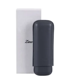 Zino Etui XL-2 Grau/Cyan-Leder