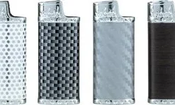 Metallhülle für Mini-Bic Feuerzeug farbig sortiert
