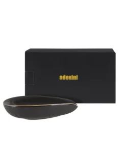 Adorini Keramik-Zigarrenaschenbecher Blatt schwarz