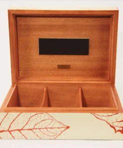 Zino 100259 humidor SM graphic leaf beige / green