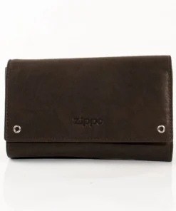 Zippo Biker-Geldbeutel Leder mit Kette Mocca mit Zippo-Fach
