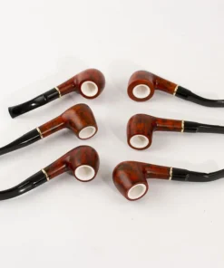Pfeife ITALY glatt/Meerschaumfutter sortiert Acrylmundstück
