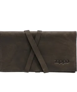 Zippo Drehertasche Leder mit Lederband Mocca 16cm mit Papierfach