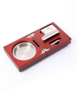 Cig.-Set“Rosewood/schwarz KL“ mit Ascher, Cutter, Rundcutter