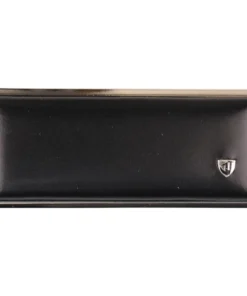 v.H. Zigarettenetui Leder schwarz 100mm 8er