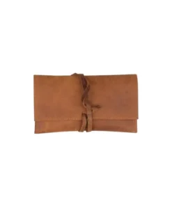 Feinschnitttasche Leder braun antik