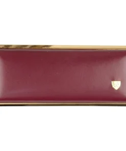 v.H. Zigarettenetui Leder bordeaux 100mm 8er