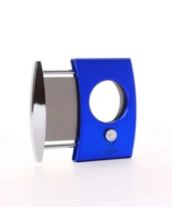 COLIBRI Cigarrenabschneider „Eclipse“ blau elox./chrom 23mm