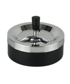 Drehascher chrom/schwarz 14cm