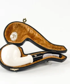 Altinay Block Meerschaum Pfeife „Large“ glatt Bulldog round