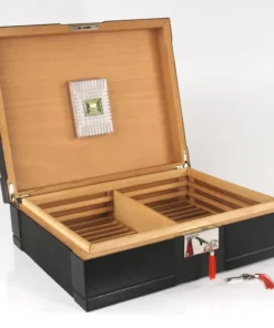 Humidor Stone finisch/schwarz 50 Cigarren