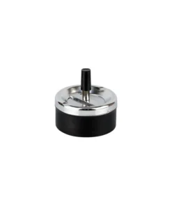 Drehascher chrom/schwarz 9cm
