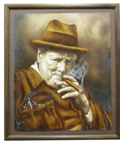Milton Tabak Ölgemälde „Churchill“