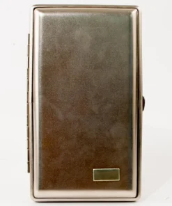 Cigarrenetui Metall matt/Gravurfeld 4er