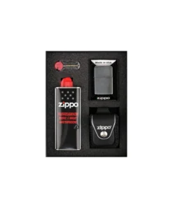 Zippo Geschenkset schwarz/Schlaufe