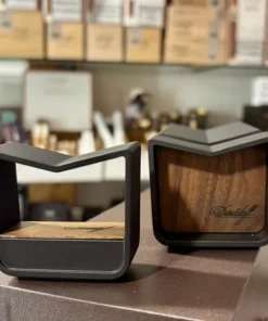 Davidoff – Slide Ashtray – verschiebbar – schwarz und Holz