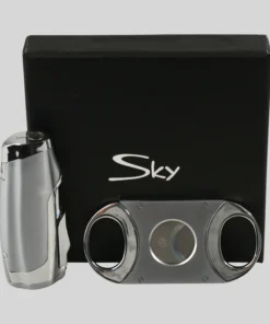 SKY 3-Flammen-Jet und Cigarrenabschneider in Chrom