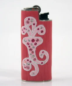 Feuerzeug Swarovski Crystals pink