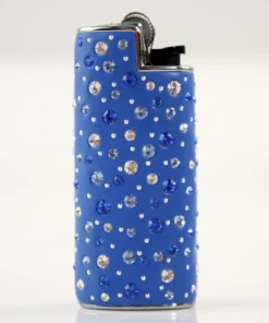 Feuerzeug Swarovski Crystal blau