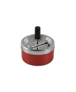 Schleuderascher chrom/rot 9cm