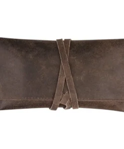 Feinschnitttasche Leder braun Used Look