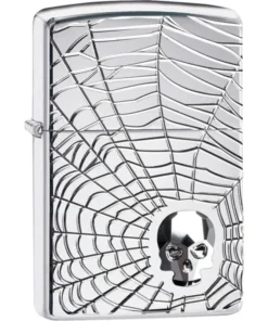 Zippo Spiderweb Skull 60004904