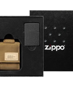 Zippo Set Black Crackle sand 60005677