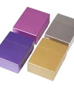 Zigarettenbox Kunststoff uni metallic 30er