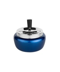 Schleuderascher blau/chrom 13cm