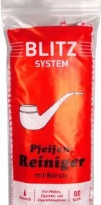 Pfeifenreiniger „BLITZ“ rot/weiß konisch 80 Reiniger