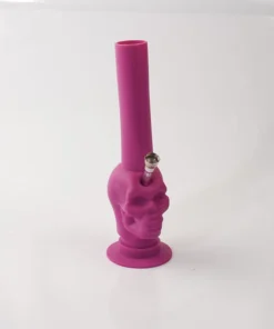 Bong Silikon „Skull“ farbig sortiert 27.5cm,Durchmesser 40mm