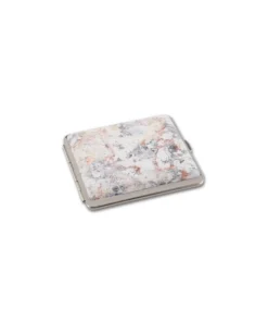 v.H. Zigarettenetui Leder beige marmoriert 18er