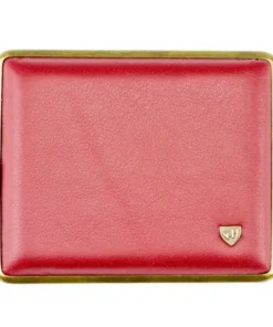 v.H. Zigarettenetui Leder rot 18er
